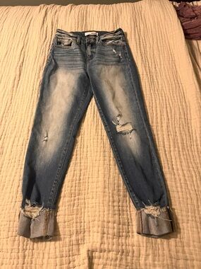 KanCan Light Blue Distressed Skinny Jeans 27